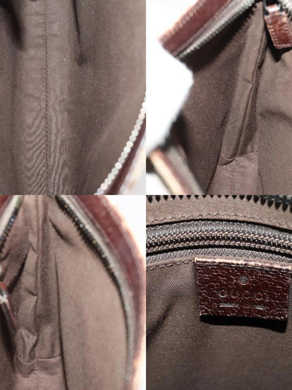 GUCCI GG Canvas Shoulder Bag Beige Silver 122793 Auth ep13100 - Picture 16 of 16